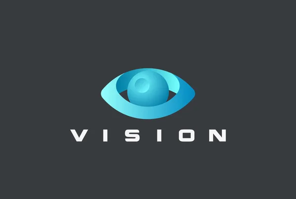 Eye Logo Visie Vector Ontwerpsjabloon Video Foto Optische Lens Spy — Stockvector