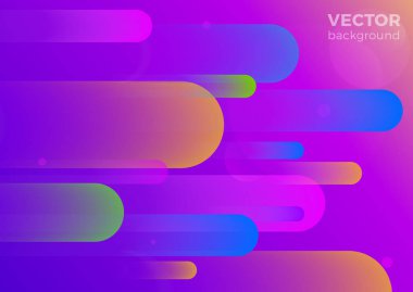 Geometrik sıvı soyut hareket vektör arka plan. Poster afiş tasarım şablonu ultraviyole stili.