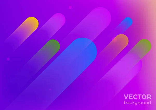 Geometric Fluid Abstract Motion Vector Background Poster Banner Design Template — Vettoriale Stock