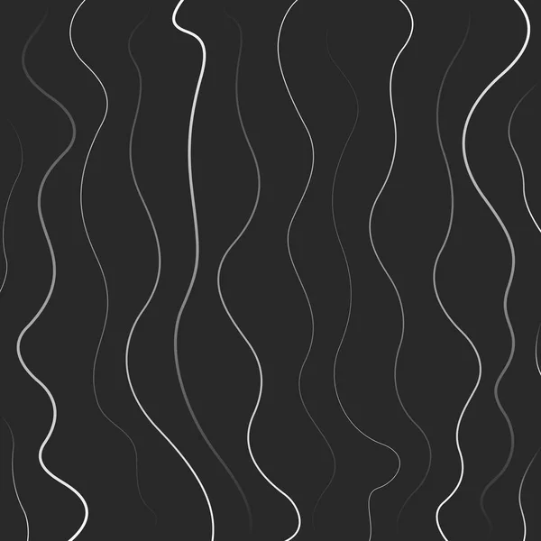 Wave Lines Noir Arrière Plan Abstrait Design Vecteur — Image vectorielle