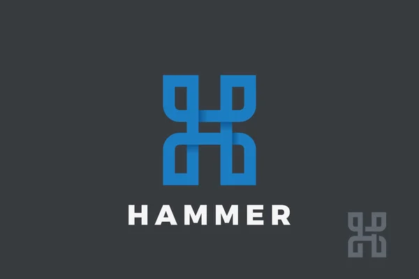 Πρότυπο φορέα σχεδίασης λογότυπου H — Διανυσματικό Αρχείο