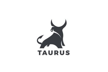Bull Taurus Bison Buffalo Logo tasarım vektör şablonu. Sığır Eti