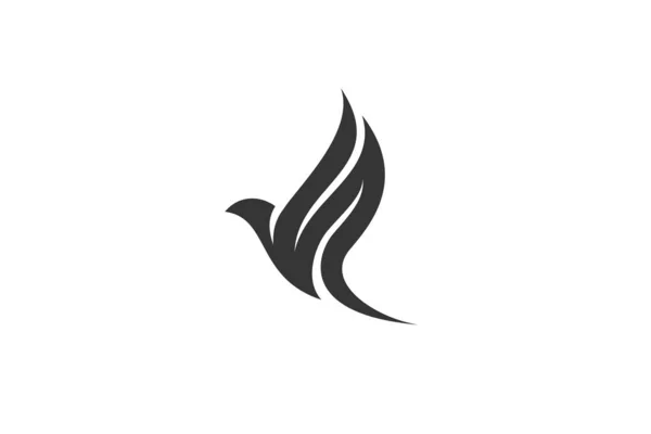 Летючий крила птах Логотип абстрактний дизайн Векторний шаблон — стоковий вектор
