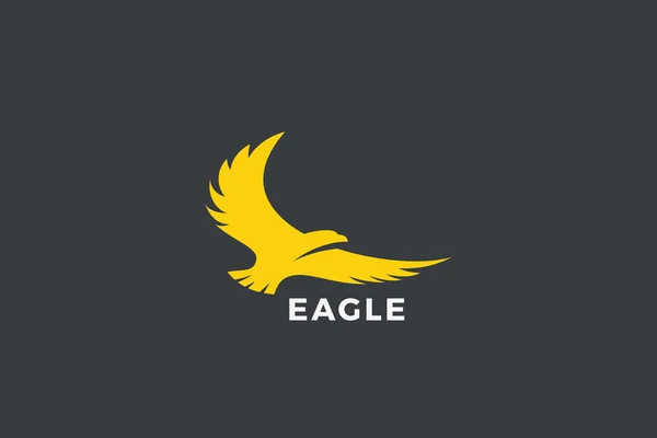 Eagle Flying Soaring Logo plantilla de vector de diseño abstracto. Falco — Vector de stock