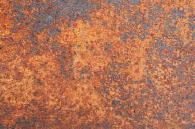 Paslı metal dokusu. Grunge, oksitlenmiş metal levhanın arka planı. Yüksek çözünürlük.