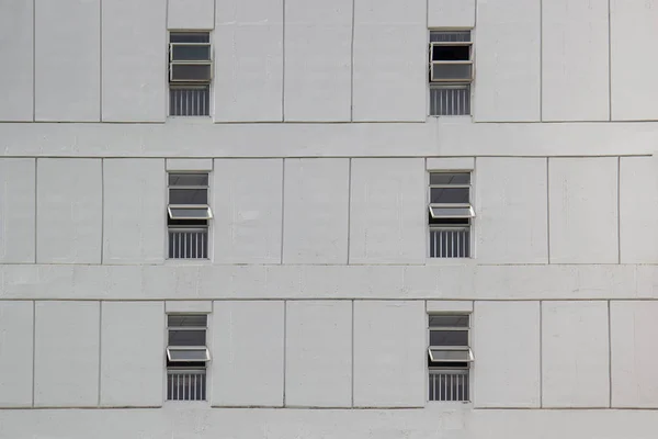 Aluminium Window Modern Gray Wall Urban Building — Stock Photo, Image