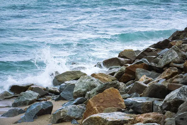 Stone Green Sea Wave — Stock Photo, Image