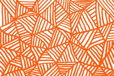 Beyaz Arkaplanda Soyut Çizim Deseni, 2 Renk Teması.