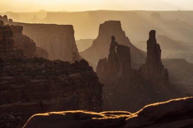 Canyonlands Milli Parkı doğal görünümü, Utah, ABD