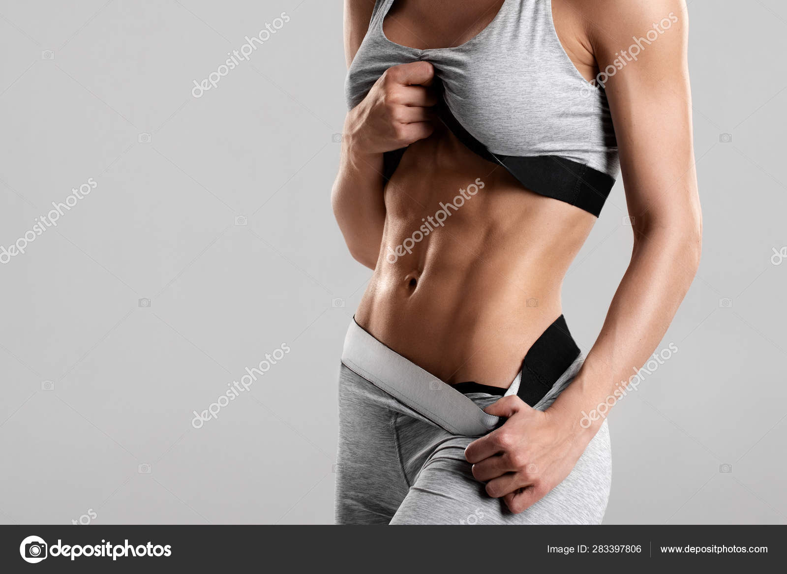 Flat abs girls sale