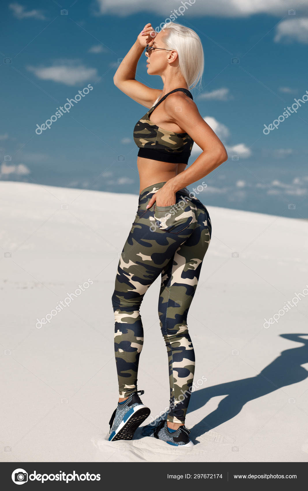 woman in leggings