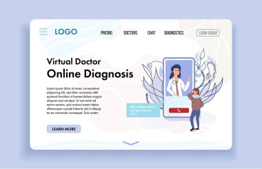 Hasta hasta bir doktorla görüntülü görüşme yaparak konuşuyor. Online medicin
