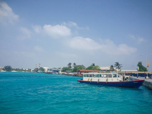 Homme Maldives Février 2017 Terminal Aéroport Male Mle Aux Maldives — Photo