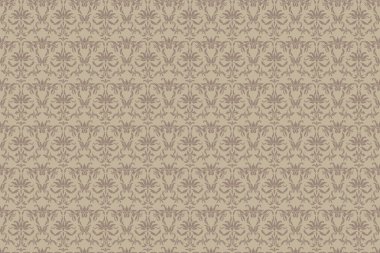 Dikişsiz Victorian deseni. Baskı, duvar kağıdı, ev dekoru, tekstil, paket tasarımı için doku