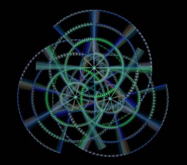 Çizimler psikedelik fraktal fraktal geometrik renkli süs