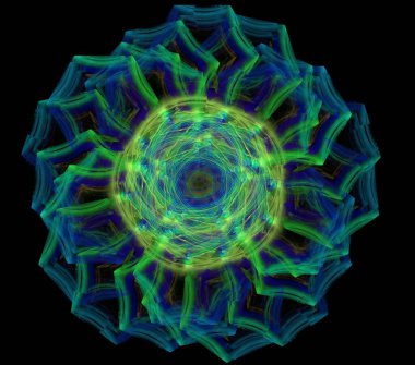 Çizimler psikedelik fraktal fraktal geometrik renkli süs