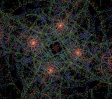 Çizimler psikedelik fraktal fraktal geometrik renkli süs
