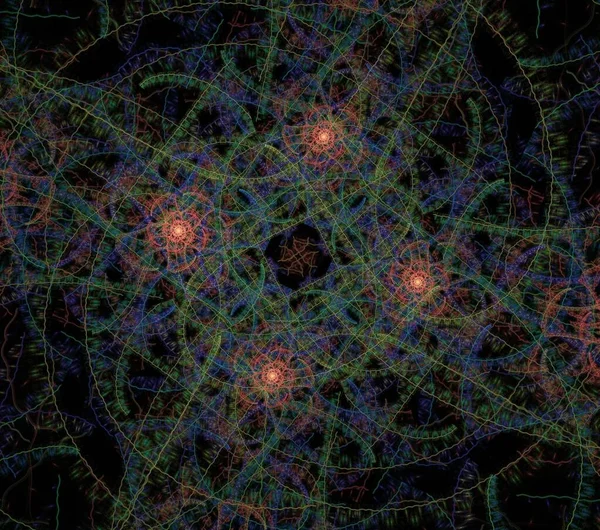 Çizimler psikedelik fraktal fraktal geometrik renkli süs
