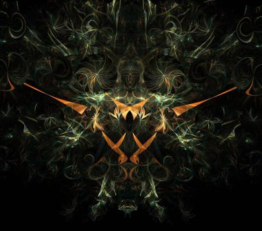 Çizimler psikedelik fraktal fraktal geometrik renkli süs