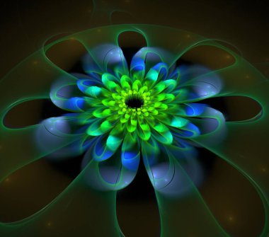 Çizimler saykodelik fraktal fraktal fraktal geometrik renkli süsleme 3D