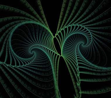 Çizimler saykodelik fraktal fraktal fraktal geometrik renkli süsleme 3D