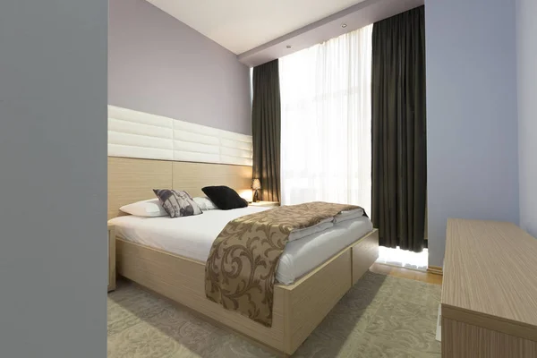 Interior Modern Luxury Hotel Bedroom — Stok Foto