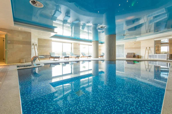 Indoor Swimming Pool Hotel Spa Center — Stock Photo, Image