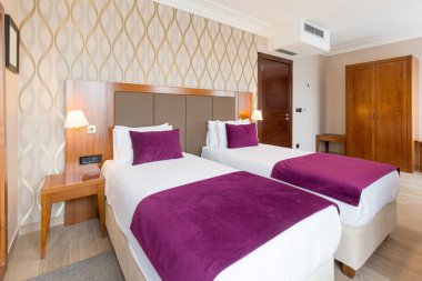 Lüks Çift Kişilik Yatak otel yatak odası iç