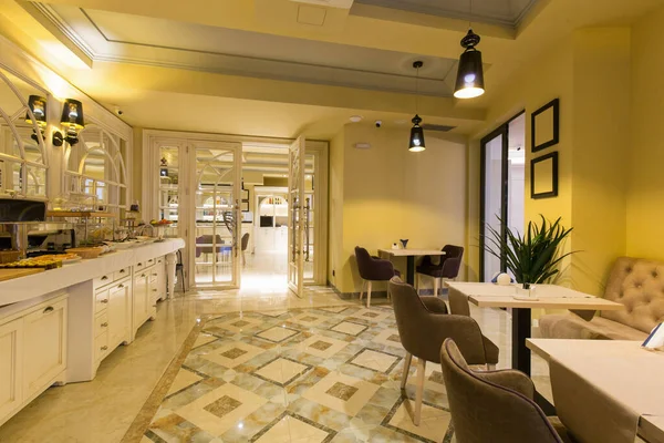 Vacío Nuevo Hotel Restaurante Interior — Foto de Stock