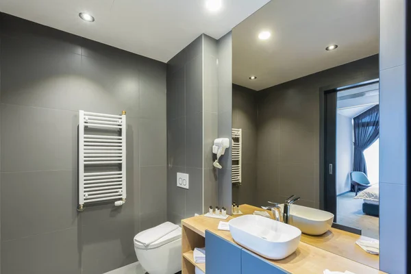 Interior Hotel Bathroom Interior Shower Cabin — Stock Photo, Image