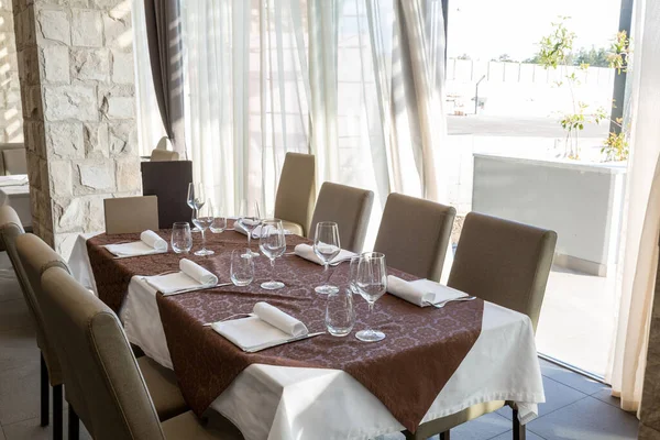 Interior Restaurante Vazio Hotel — Fotografia de Stock