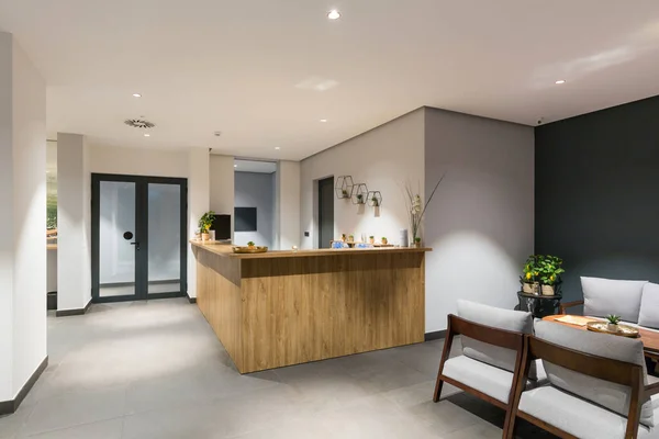 Interior of a waiting room in a beauty salon