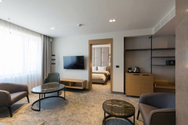 Lüks bir otel dairesi.