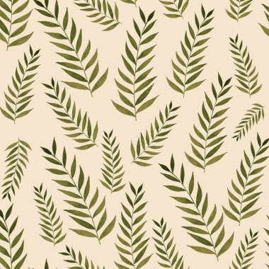 Yaprakların kusursuz suluboya dokusu. Teknikli suluboya, akrilik