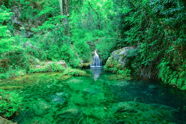 Geografia Selvagem Cachoeira Florestas Frequentes — Fotografia de Stock