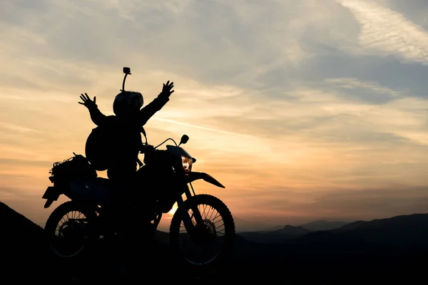 Geografie Perfectă Călătorie Motocicleta — Fotografie, imagine de stoc