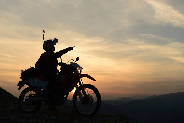 Geografie Perfectă Călătorie Gratuită Motocicleta — Fotografie, imagine de stoc