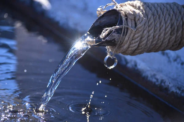 Vorteile Von Reinem Wasser Und Natürlichem Wasser — Stockfoto