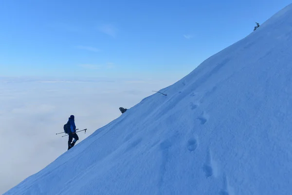 Corajosas Destemidas Incomuns Aventuras Montanhistas — Fotografia de Stock