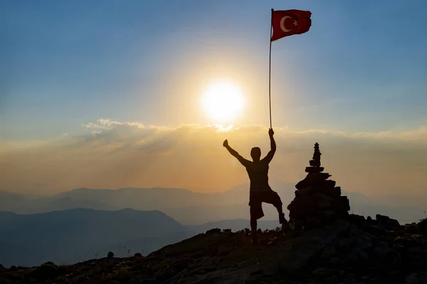 Shedding Light Future Flag Raising Awareness Campaign — Stock Photo, Image