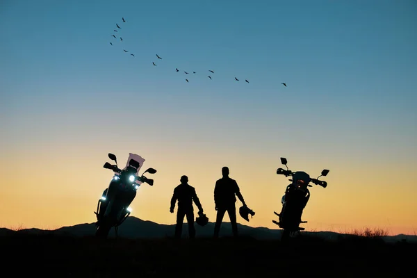 Viajes Motocicleta Lugares Agradables Sensación Libertad — Foto de Stock