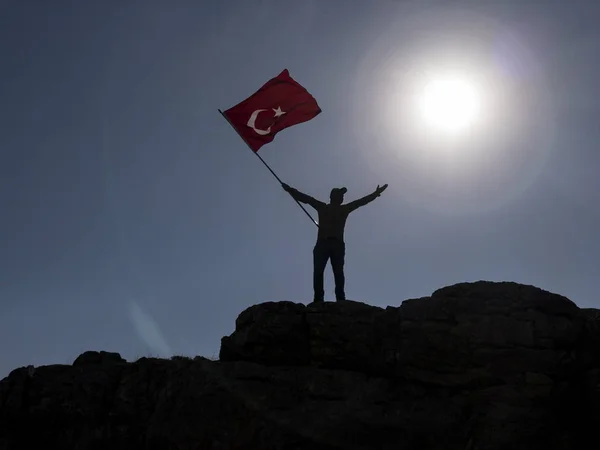 Yalnız Korkusuz Yeni Başarı — Stok fotoğraf