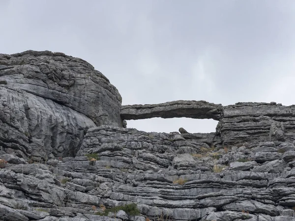 Lappland Felsen Und Natürlich Geformte Steinbrücke — Stockfoto