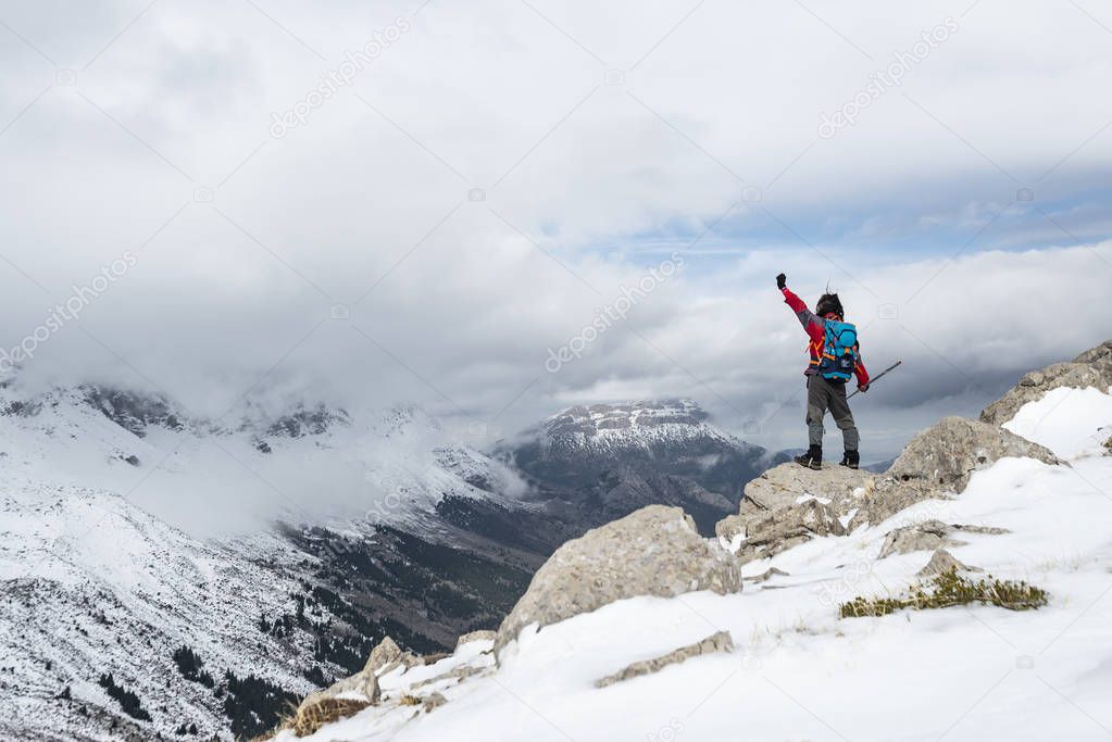 successful climber's peak log