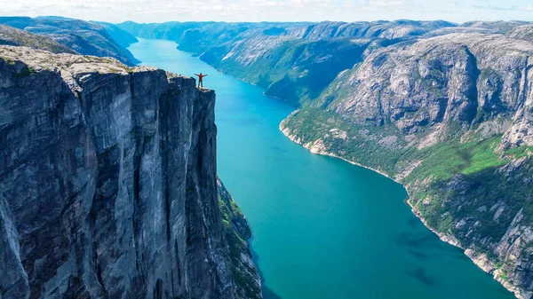 Avontuur Verkenning Fjorden — Stockfoto