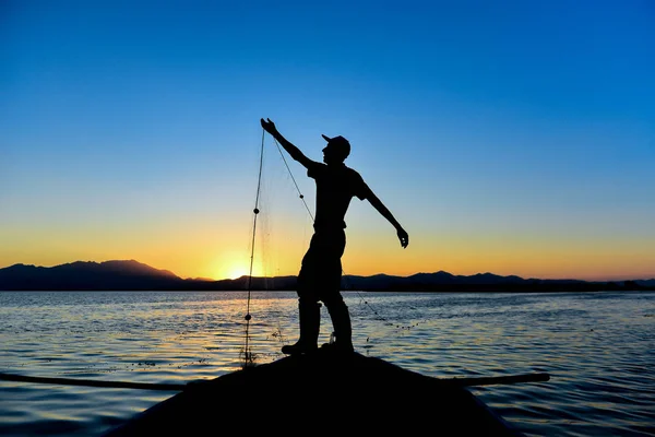 Деловое время и профессия для рыбака — стоковое фото