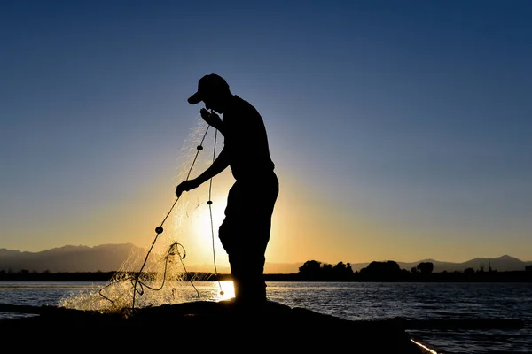 Деловое время и профессия для рыбака — стоковое фото