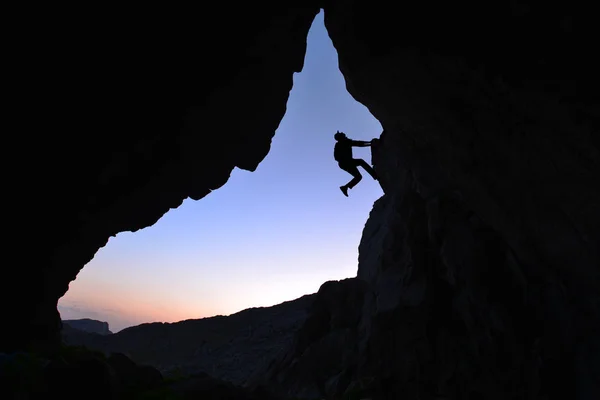 A felfedezést, a kíváncsiságot és a hegymászást — Stock Fotó