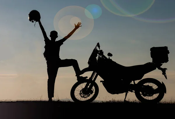 Você Quer Ser Feliz Por Toda Vida Andar Moto — Fotografia de Stock