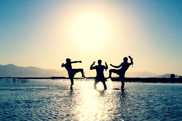 Jogos Esportivos Exercícios Atividades Livre Natureza Grandes Exemplos — Fotografia de Stock